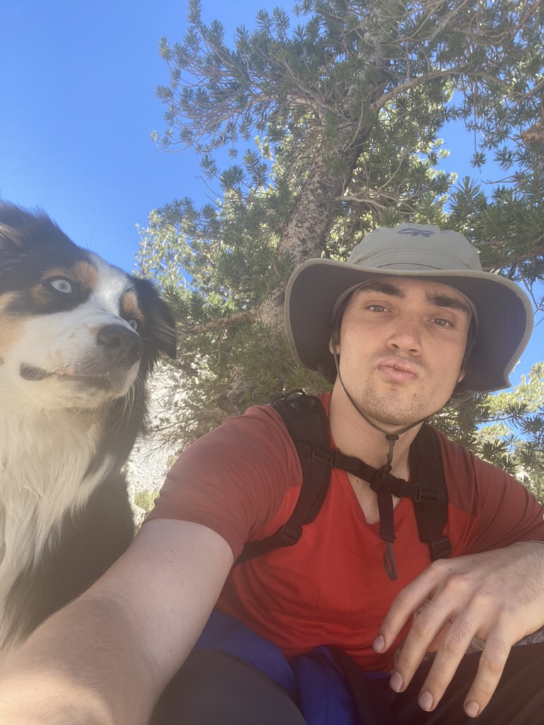 Hannah relaxing at home